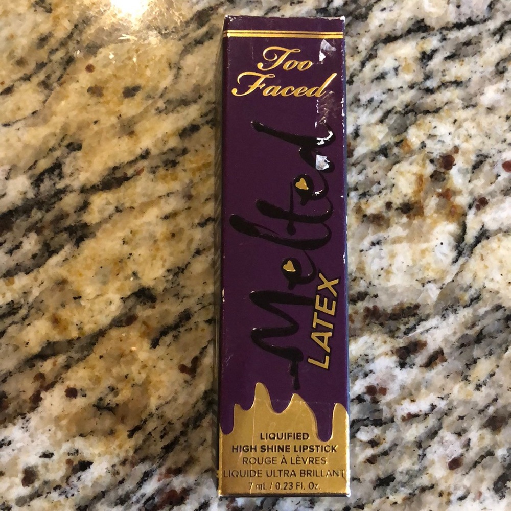 BNWT/Box Too Faced Lipstick-Melted Latex - Picture 4 of 5